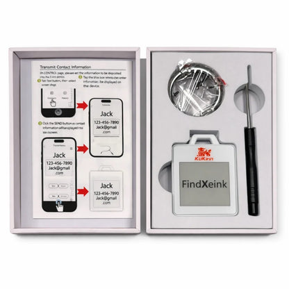 Llavero inteligente KuKirin con pantalla de tinta electrónica personalizable